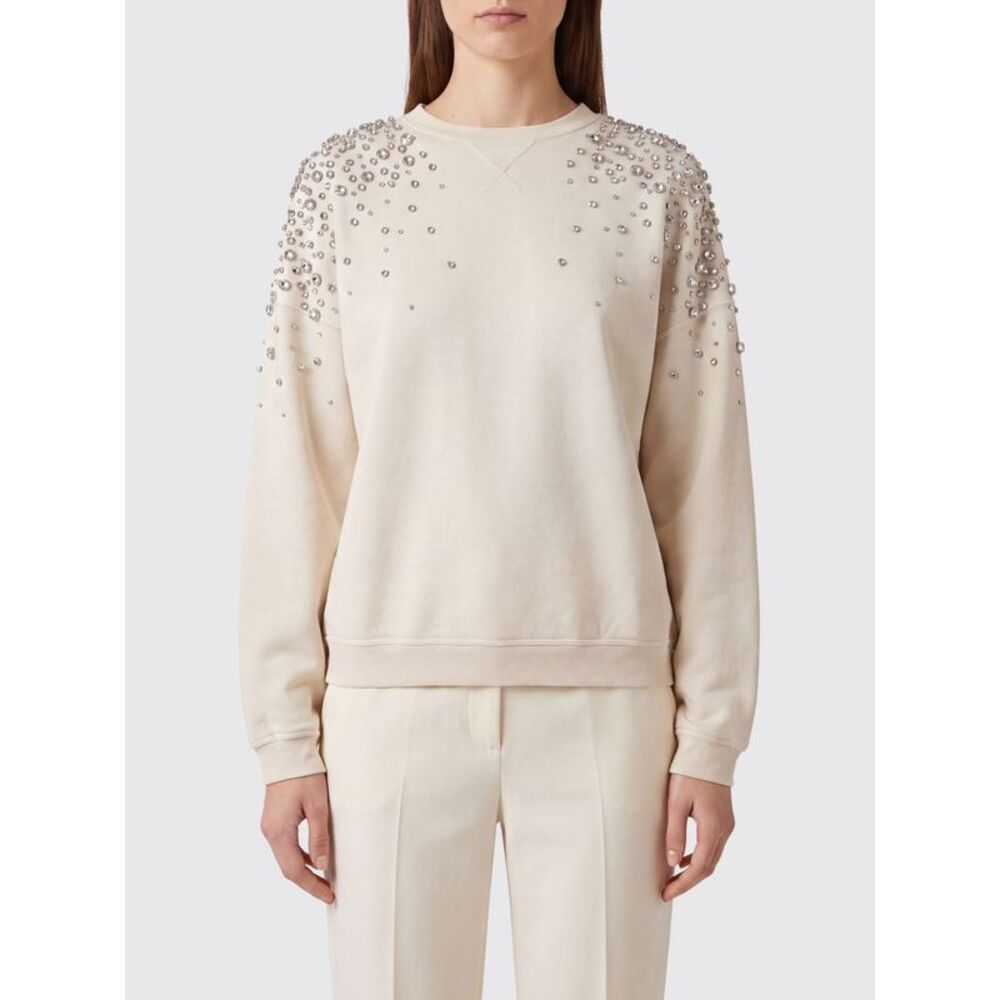 Golden Goose Cotton Crewneck Sweatshirt With Crystal Embellishments